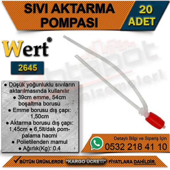 Wert 2645 Sıvı Aktarma Pompası (20 Adet)
