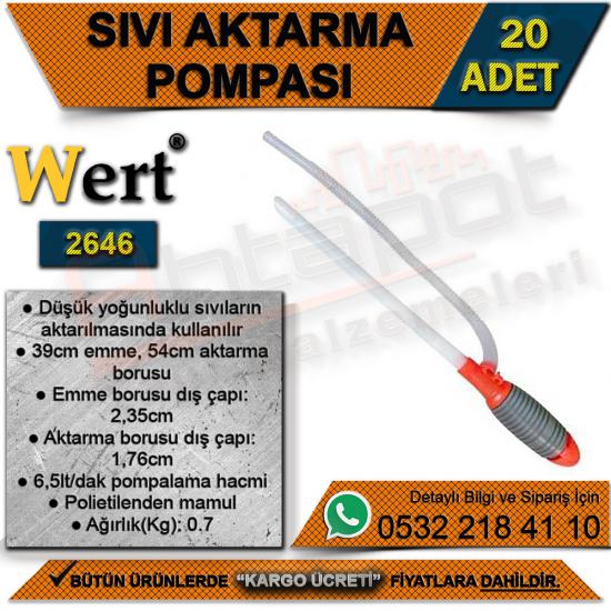 Wert 2646 Sıvı Aktarma Pompası (20 Adet)
