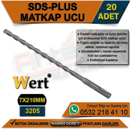 Wert 3205 SDS-Plus Matkap Ucu (7x210 Mm) (20 Adet)