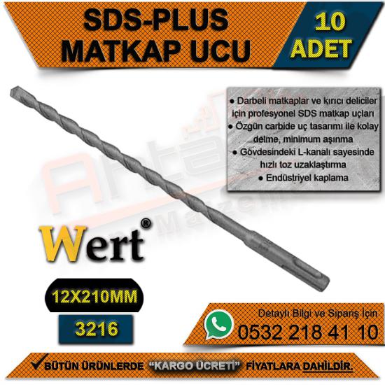Wert 3216 SDS-Plus Matkap Ucu (12x210 Mm) (10 Adet)