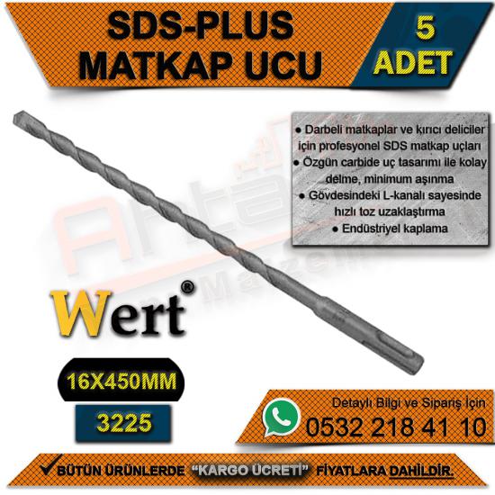 Wert 3225 SDS-Plus Matkap Ucu (16x450 Mm) (5 Adet)