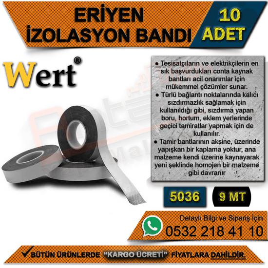 Wert 5036 Eriyen İzolasyon Bandı 9 M (10 Adet)