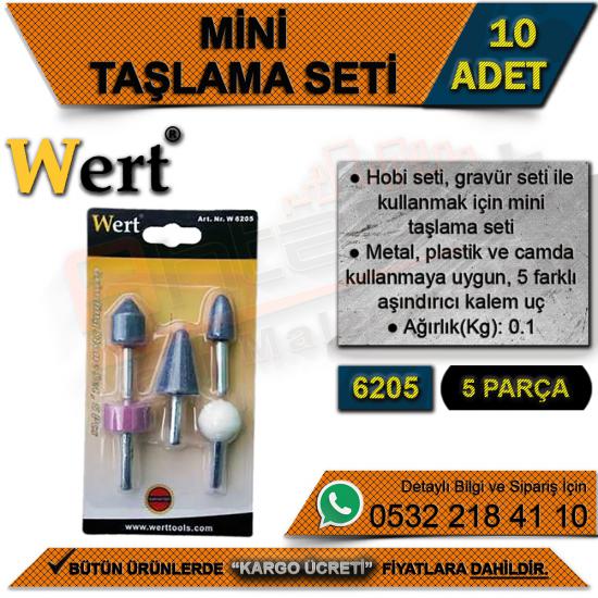 Wert 6205 Mini Taşlama Seti (5 Parça) (10 Adet)