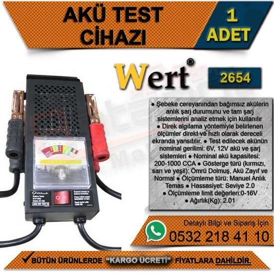 Wert 2654 Akü Test Cihazı (1 Adet)