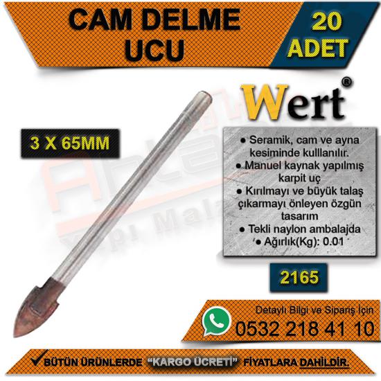 Wert 3400 Cam Delme Ucu (3x65 Mm) (20 Adet)