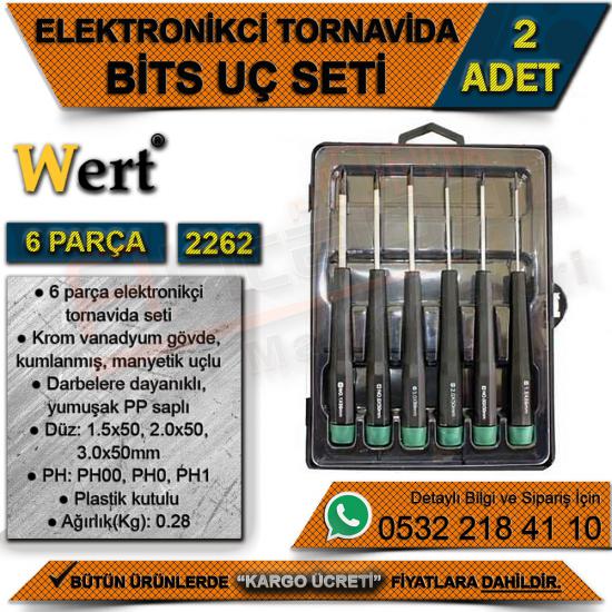 Wert 2262 Elektronikçi Tornavida Seti (6 Parça) (2 Adet)