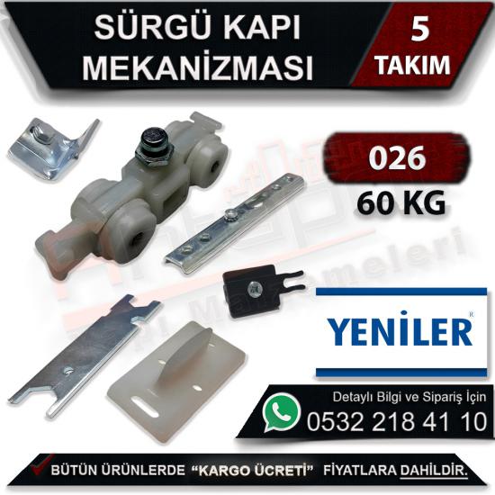 Yeniler 026 Sürgü Kapı Mekanizması 60 Kg (5 Takım), Yeniler 026, Sürgü, Kapı, Mekanizması, 60 Kg, 019 Sürgü Kapı Mekanizması, 60 Kg Sürgü Kapı Mekanizması, Sürgü Kapı Mekanizması, Sürgü Mekanizması, Y