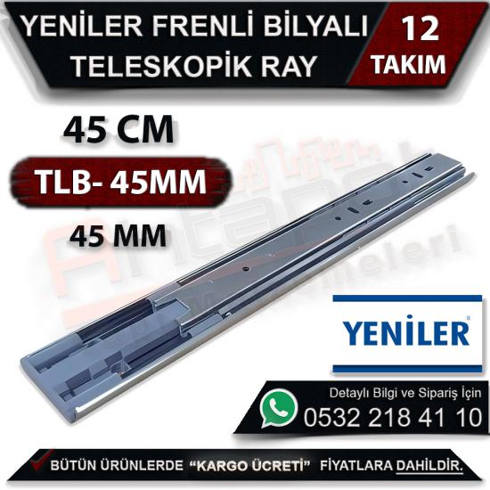 Yeniler 45 Mm Frenli Teleskopik Bilyalı Ray 45 Cm (12 Takım), Yeniler, 45 Mm, Frenli, Teleskopik, Bilyalı, Ray, 45 Cm, Yeniler 45 Mm Frenli, Teleskopik Ray, Yeniler Ray, Teleskopik Bilyalı Ray, 45 Cm 