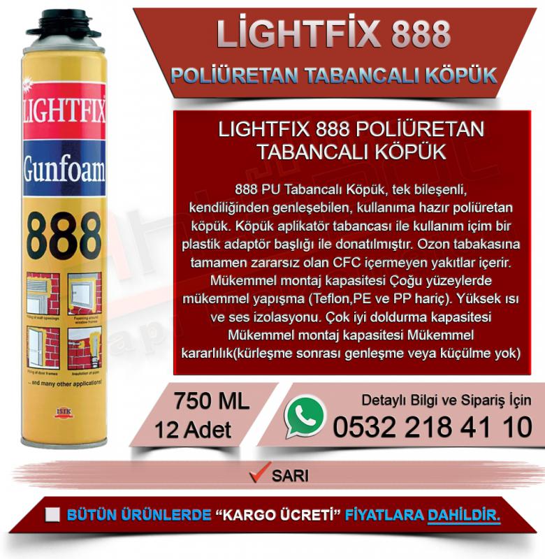 Soudal Lightfix 888 Tabancalı Pu Köpük 750 ML (12 Adet)
