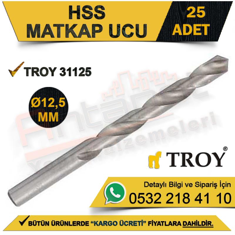 Troy 31125 HSS Matkap Ucu (Ø12,5 Mm) 25 Adet
