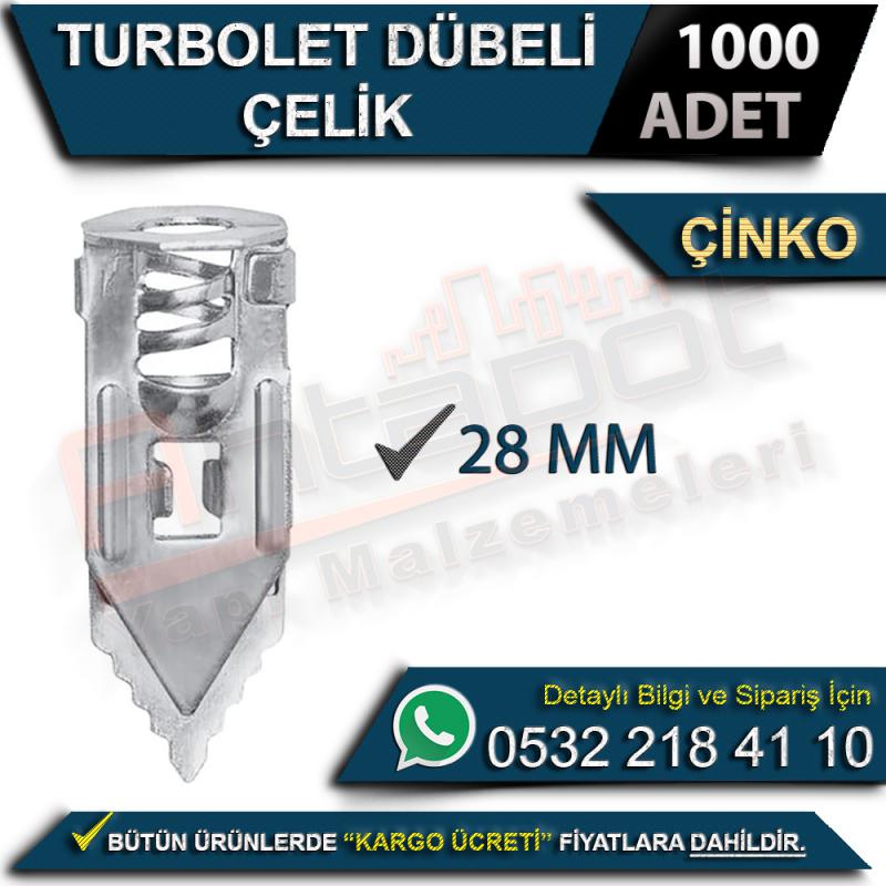 Turbolet Dubeli Çelik Çinko (1000 Adet)