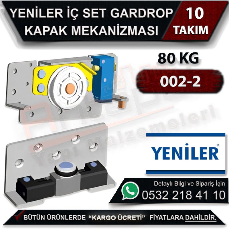 Yeniler 002-2 İç Set Gardrop Kapak Mekanizması 80 Kg (10 Takım)