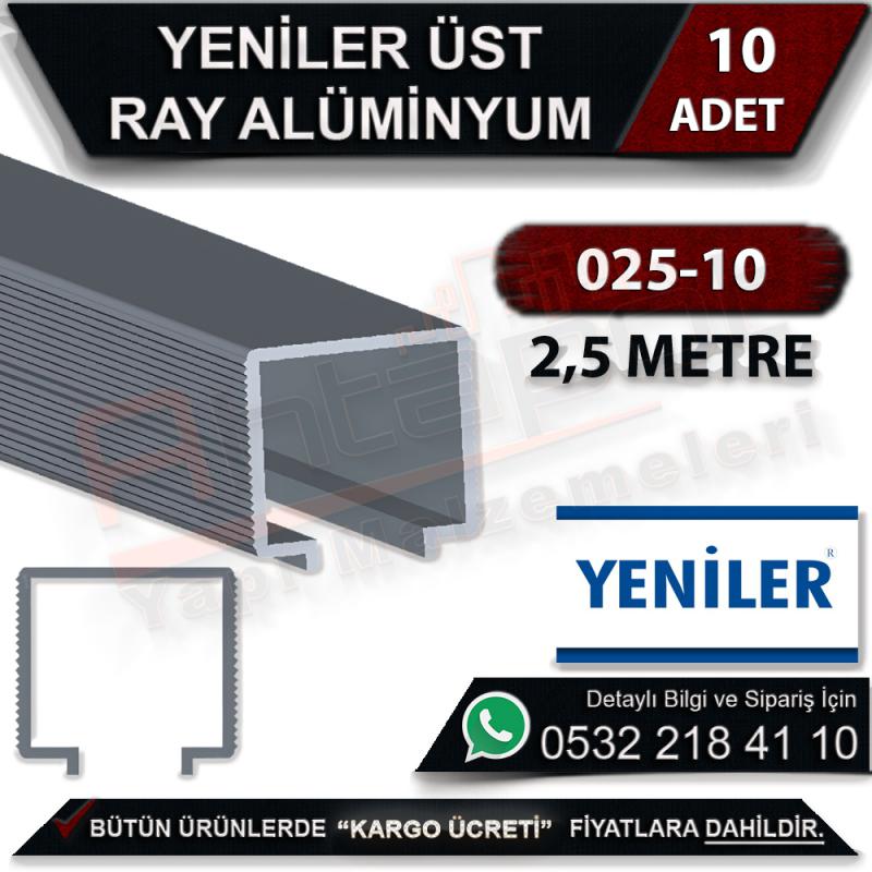 Yeniler 025-10 Alüminyum Üst Ray 2.5 Metre (10 Adet)